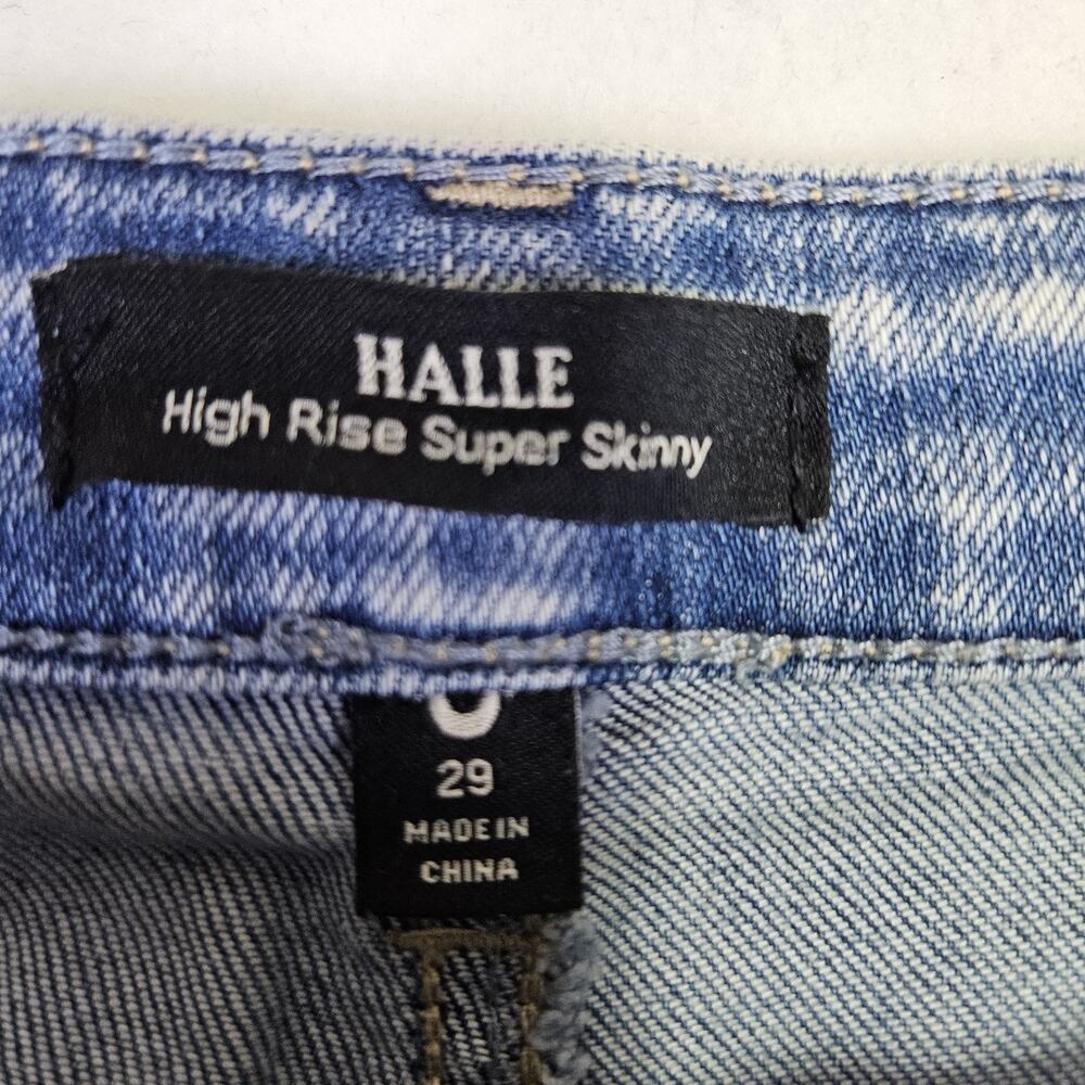 True Religion Womens 29 Jean Halle High Rise Stonewash Stretch Distressed Retro - Picture 13 of 16